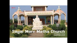 Aerial View Of Nagarjuna Sagar Mary Matha Church/ Amazing View of Sagarmatha Church-HD QUALITY