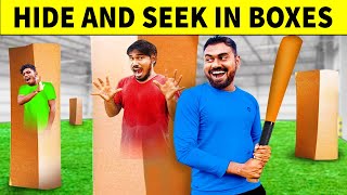 Extreme Hide And Seek In Boxes | Mad Brothers