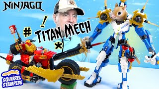 Ninjago Jay's Titan Mech Wants to Ride Kai's EVO Bike LEGO Builds 2023