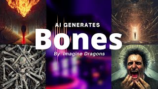 Will AI replace Graphic Designers? AI generates art for the lyrics of Bones by Imagine Dragons.