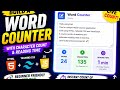 Build a Word Counter App Using HTML, Tailwind CSS & JavaScript | Character Count & Reading Time