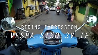 #RIDINGIMPRESSION VESPA S 150 3V IE | MOTOVLOG | ENGLISH SUBTITLE