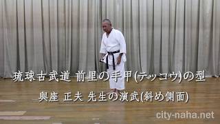 古武道 手甲（テッコウ） 前里の型 斜め側面   Ryukyu Kobudo. Maesato No Tekkou No Kata. Taken from an angle.