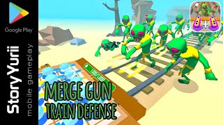 ARCADE GAMES FOR ANDROID - MERGE GUN : TRAIN DEFENSE GAMEPLAY