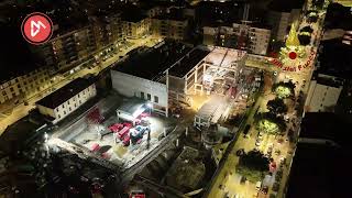 Crollo Firenze, il sorvolo dei droni sul cantiere durante la notte