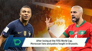 After losing at the FIFA World Cup, Moroccan fans and police fought in Brussels | Deaf NEWS #fifa