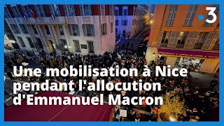 A Nice, un concert de casseroles pendant l'allocution d'Emmanuel Macron