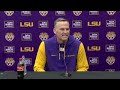 lsu matt mcmahon previews tigers home game with texas