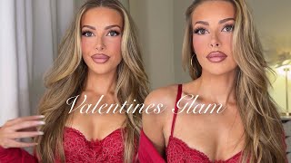 The Ultimate Valentine’s Day Glam | Soft Romantic Flirty Makeup 🌹❤️