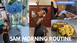 5AM MORNING ROUTINE: PRODUCTIVE HABITS + BENEFITS OF AN EARLY MORNING ROUTINE
