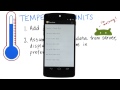 Temperature Units Setting - Developing Android Apps