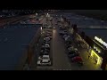 aviator shopping center at night olsztyn drone view dji air 4k