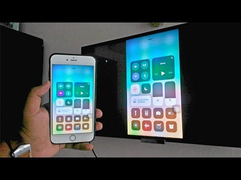 Screen Mirroring with iPhone iOS 11(Wirelessly - No Apple TV Required) HD