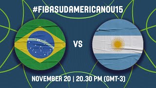 FINAL: Brazil v Argentina | Full Basketball Game | FIBA South American U15 Championship 2022