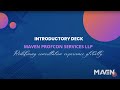 Maven Regulatory Services Introductory Deck