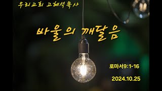 바울의 깨달음 (로마서 9:1-16)