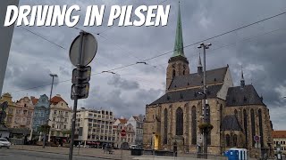 Exploring Pilsen In Car | Plzeň | Czech Republic