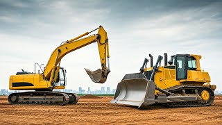 Cat 320 Excavator Removing Dirt Loading Into Dump Truck - 637D