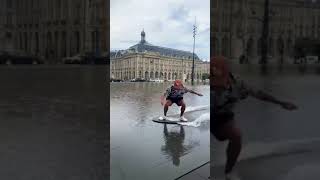 Skimboarding in the city #shorts