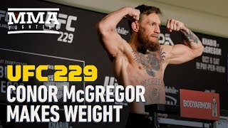 UFC 229 Weigh-Ins: Conor McGregor Makes Weight - MMA Fighting