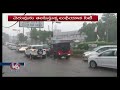 heavy rains lashed vadodara water logging on roads v6 news