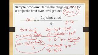 2D Kinematics Part III: Range & Max Height