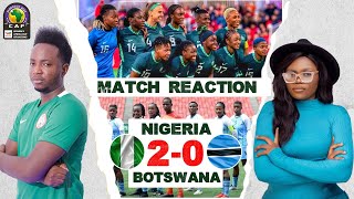 NIGERIA 2-0 BOTSWANA (WAFCON 2022) REACTION ft @offthepitchwithbrendashima7315