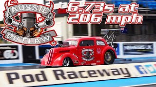 Aussie Outlaw Runs 6.737s at 206.05 mph | Sportsman Nationals 2023 | Santa Pod Raceway