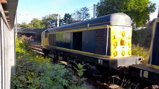 HNRC class 20s (20905/20901) seen passing through thorpe junction light locomotive on 10/8/2023