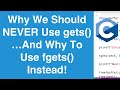 Why We Should Never Use gets()... And Why To Use fgets() Instead | C Programming Tutorial