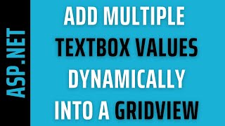 Gridview Populate Add Data Dynamically
