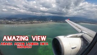 Airasia Airbus A320 landing Runway 02 Kota Kinabalu | 16/02/2025