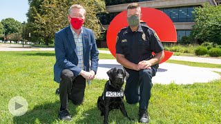 SIUE is First University in the Nation to Have Electronics Detection Dog