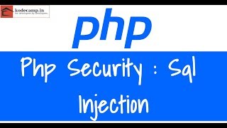 Php Security : 43 : Sql Injection | Pdo | Prepared Statement