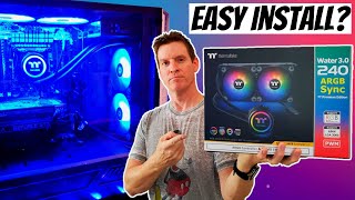 THERMALTAKE WATER COOLER- INSTALL - THERMALTAKE WATER 3.0 240