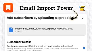 How to import an email list to Substack (Instant Upload)