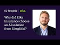 Why did Eika Insurance choose an AI solution from Simplifai?