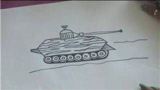 Drawing Tutorial : How to Draw a Military Tank
