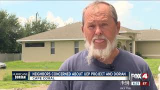 Neighbors concerned about UEP construction and rain from Hurricane Dorian