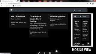 Google Keep Notes Clone using Django Web Framework