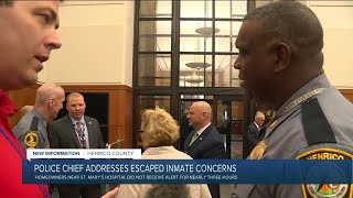 Henrico police chief admits officers could have alerted public sooner about escaped inmate