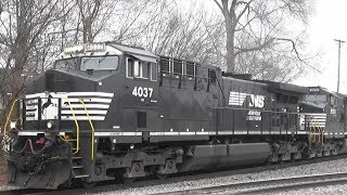 NS 4037- AC44C6M Leads a Coal Train, Colona, IL