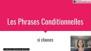 Les Phrases conditionnelles: si clauses in French