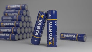 Varta Battery Fall | 3D Animation | Produktvideo