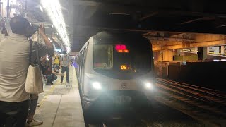 【過百人追車!!!】港鐵中期翻新列車 MLR Train E96/E77 駛離沙田站盛況 (含有MLR響安)