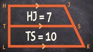 Applying the midsegment theorem to find the base of a trapezoid