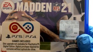 (PS4/PS5) Madden 21 Unboxing