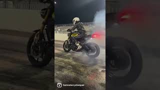 Yamaha XSR 900 drag racing at PBIR test \u0026 tune ET: 11.156 MPH 122