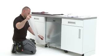 How to install your 60cm AEG dishwasher with sliding hinge