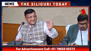 Siliguri: Fire \u0026 Emergency Minister Sujit Basu held a press conference in Uttarkanya